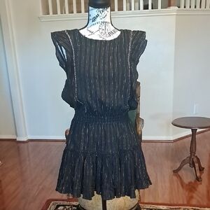 Misa Los Angeles Black Mini Dress